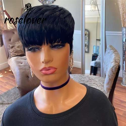 Pixie cut bump wig 100% human hair