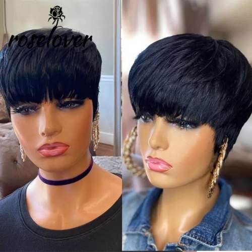 Pixie cut bump wig 100% human hair
