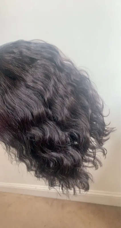 ON SPECIAL: 10 inch One Part Brazilian Remy Wavy human hair lace wig