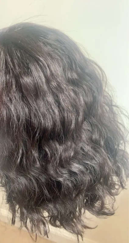 ON SPECIAL: 10 inch One Part Brazilian Remy Wavy human hair lace wig