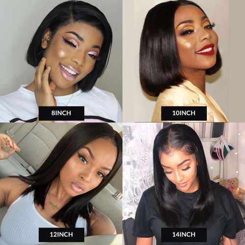 SPECIAL 10 INCH FULL FRONTAL LACE BOB WIG 13X4 EAR TO EAR LACE WIG