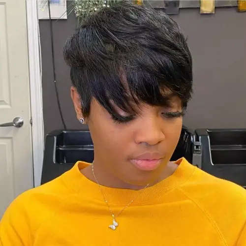 human hair pixie wig