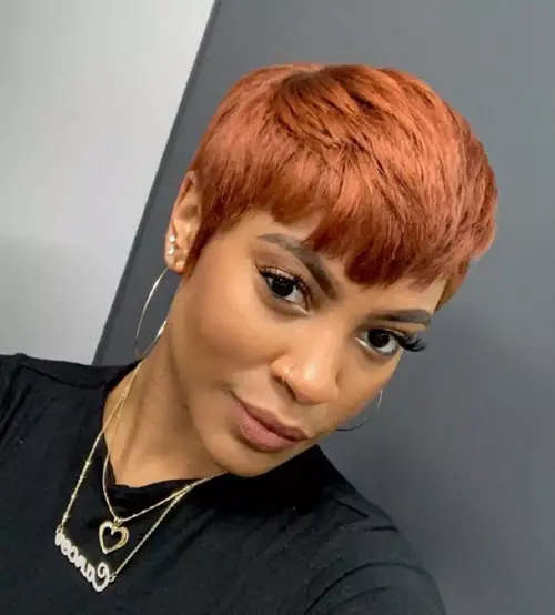 human hair pixie wig