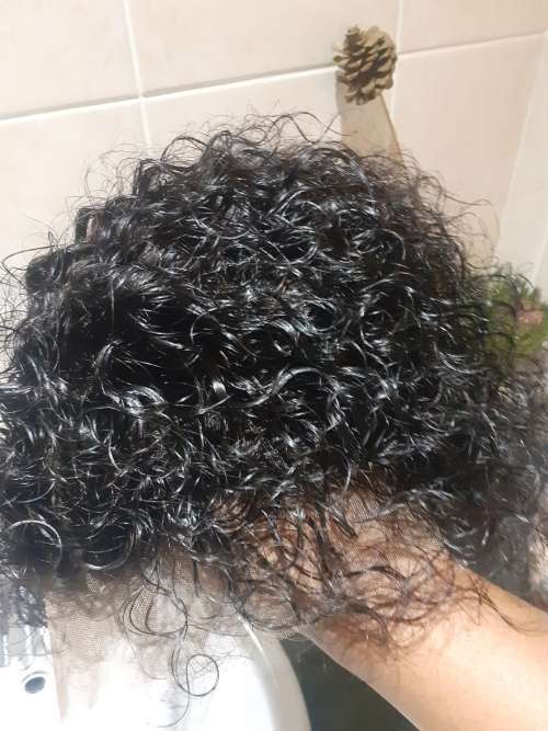 8 inch frontal curl wig