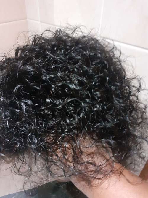 8 inch frontal curl wig