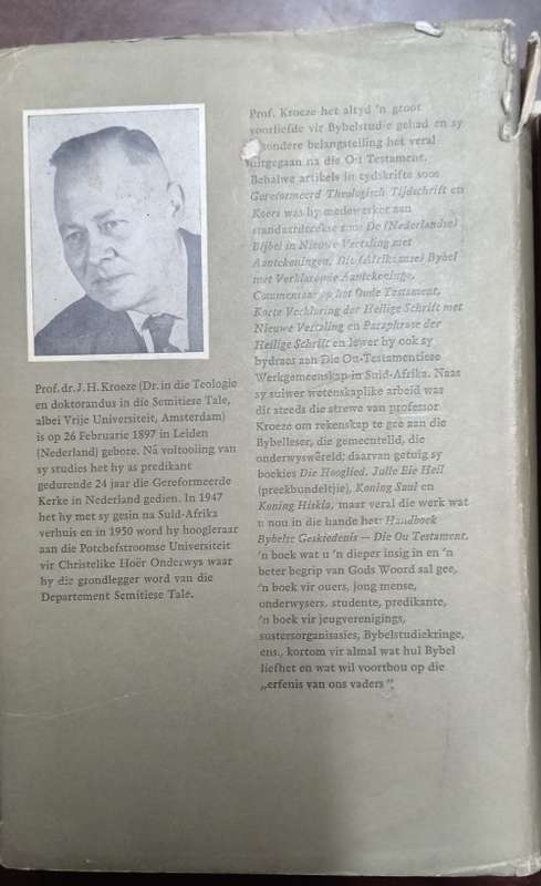 Handboek vir die Kennis van die Bybelse Geskiedenis Vol 1 and 2