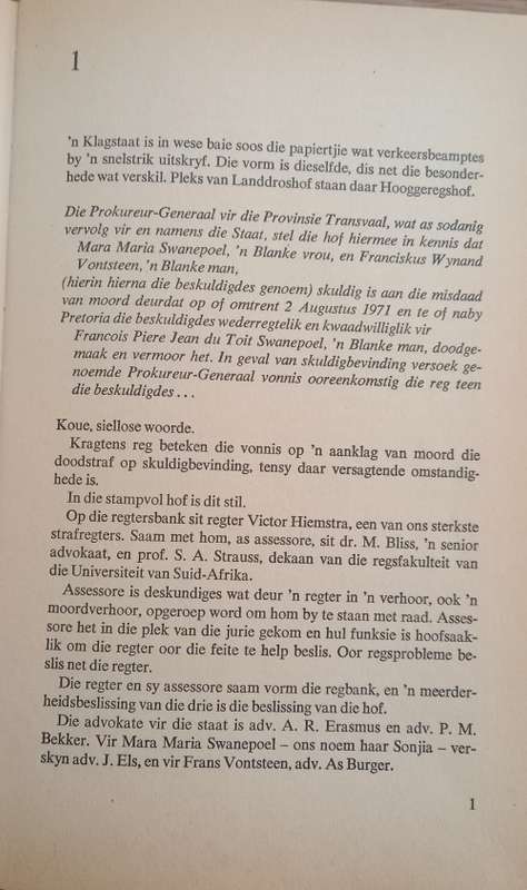 Die Vontsteen-Verhoor: ń Opspraakwekkende Moordsaak in Oënskou.