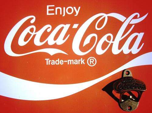 Collectible Solid Brass Bottle Opener - Coca Cola