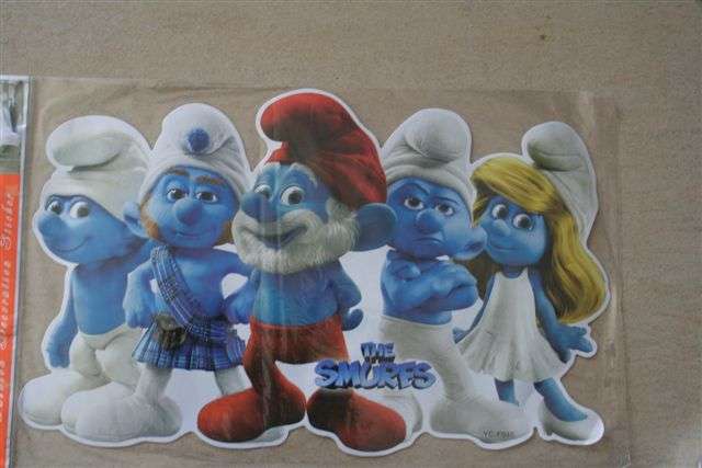 Smurf Medium sticker +-34cm, perfect for kiddies party decor