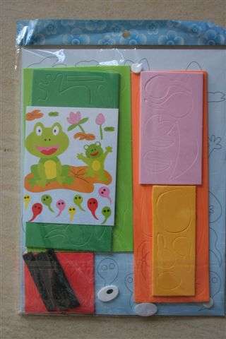 Kids art set frog