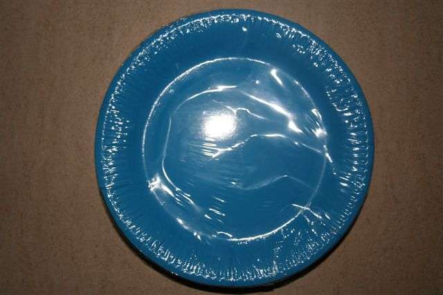 Smurf Blue Large paper plates (10)