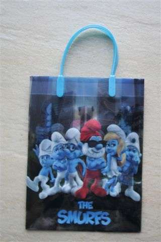 Smurf gift bag17.5cm x 23cm, perfect for kiddies parties, loot bag