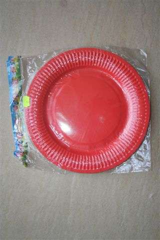 Red Large Paper Plates (10)