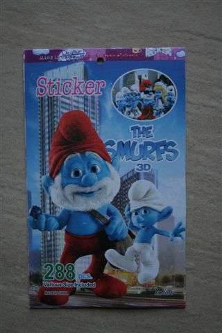 Smurf sticker booklet 288 pieces