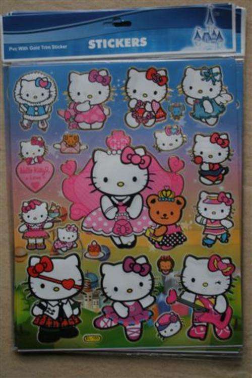 Hello kitty sticker sheet