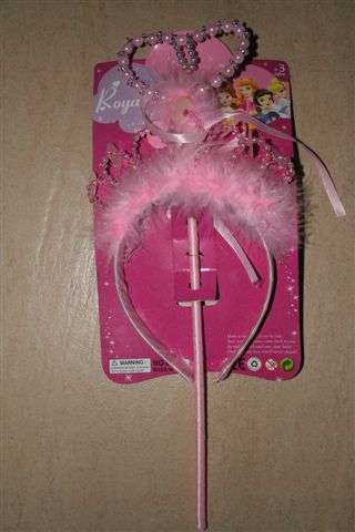 Princess wand and crown