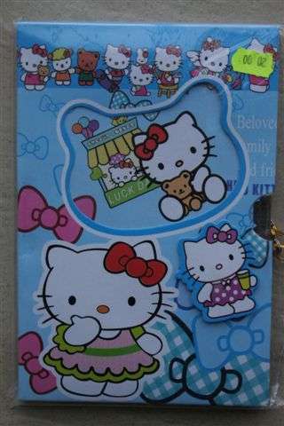 Hello kitty lockable note book