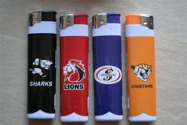 Rugby  Lighter 15cm(sharks, stormers, lions, cheatah, blue bulls)
