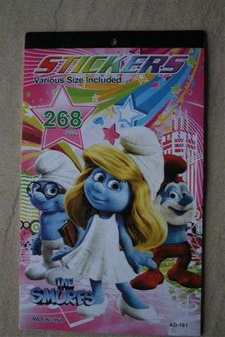 Smurf sticker booklet 268 pieces