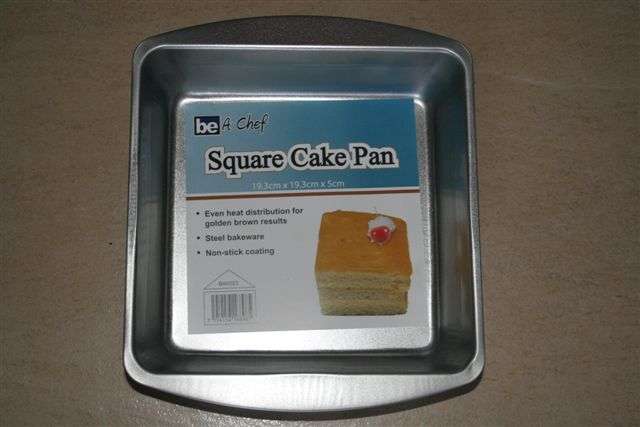 Steel bakeware Square cake pan 19.3cmx19.3cmx5cm