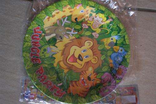 Jungle animal birthday party paper plate large (10)