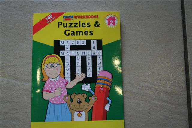 Home workbooks, Puzzles and games, 140 stickers included