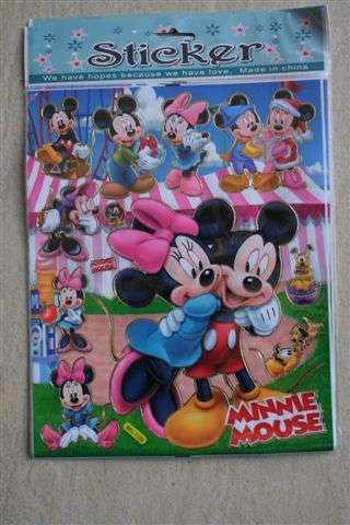 Mickey and Minnie mouse stickers