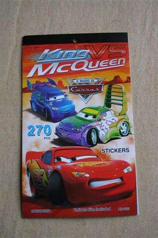 Cars Mcqueen sticker book, picture may differ