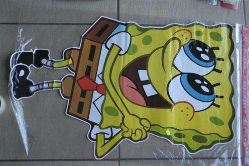 XL Spongebob wall sticker, Ideal for party decor +-85cm