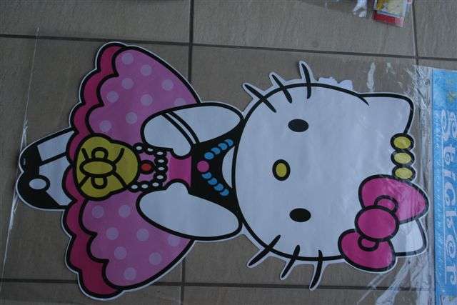 XL Hello kitty wall sticker, Ideal for party decor +-85cm
