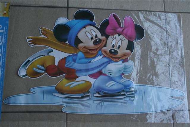 XL Mickey and Minnie mouse wall sticker, Ideal for party decor +-85cm