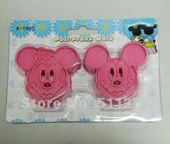 Press out Fondant/ cookie cutter,Mickey and minnie mouse, 5.5cm