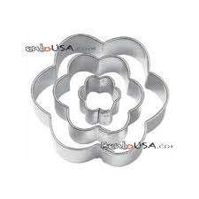 Metal Flower fondant/ cookie cutter (3 per set)