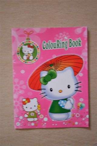 A4 Hello kitty colouring book with stickers