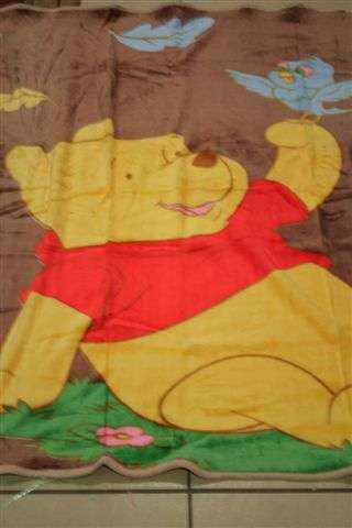 Soft Winnie Pooh Baby Blanket,  115x135cm