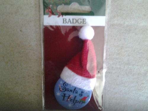 Santa's helper, badge