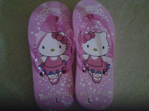 Hello kitty shoes / flops, large, size 12