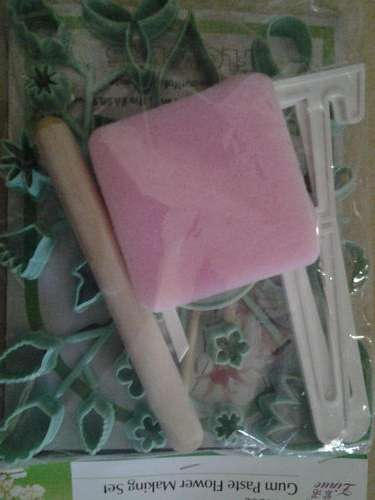 Fondant gum paste flower making set, includes a book