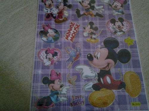 Mickey and Minnie mouse stickers