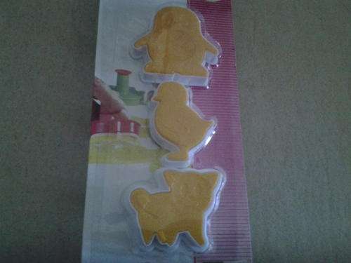 Press out cookie cutter