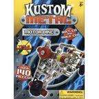 Meccano style Kustom metal motor bike,  140 pieces