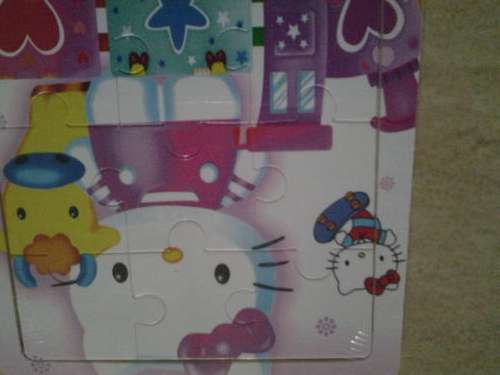 Hello kitty wooden puzzle, 9 piece