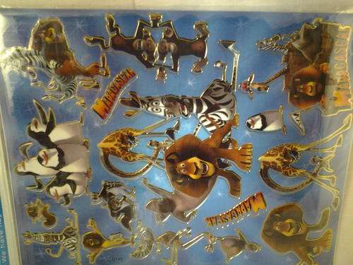 Madagascar sticker sheet