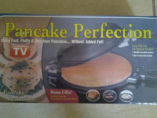 Pancake perfection maker, no spatula needed