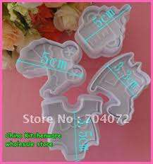 baby cookie/ Fondant plunger Cutters set of 4