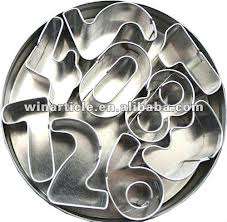 Numeric Fondant / cookie  Cutter ) metal