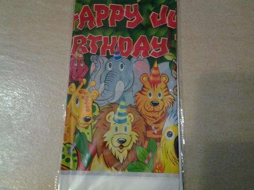 jungle wild animal birthday party plastic table cover