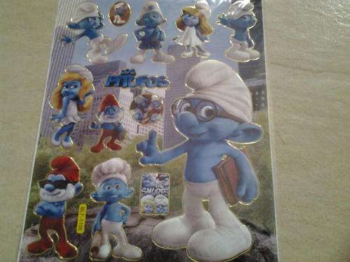 Smurf sticker sheet