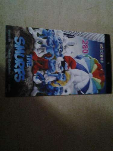Smurf sticker booklet 280 pieces,