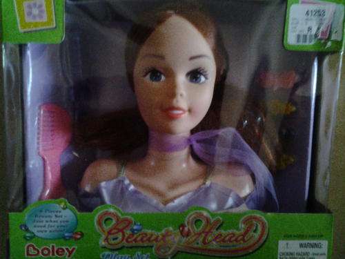 Boley beauty head, hairdressing doll
